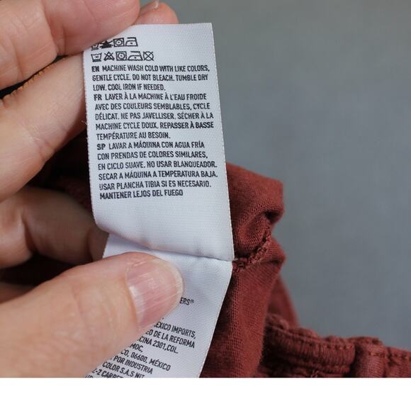 American Eagle Blush/Pink Button Up Ruffle Tank Top Size Large - Picture 6 of 7